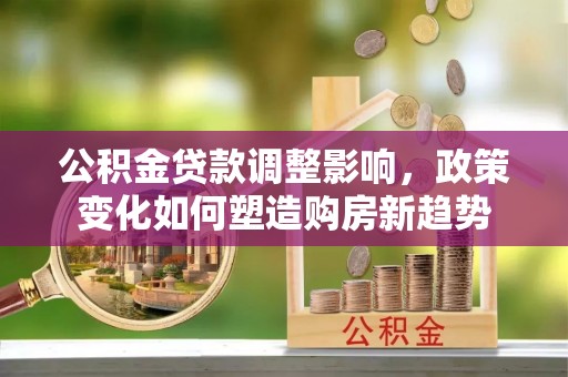 新郑公积金贷款调整影响，政策变化如何塑造购房新趋势