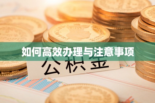 新郑如何高效办理与注意事项