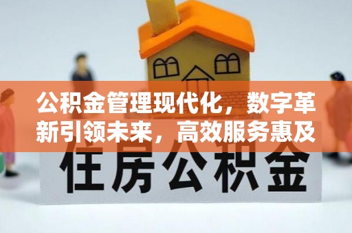 新郑公积金管理现代化，数字革新引领未来，高效服务惠及民生