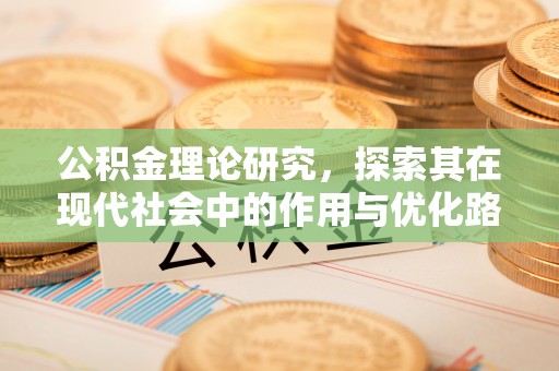 新郑公积金理论研究，探索其在现代社会中的作用与优化路径