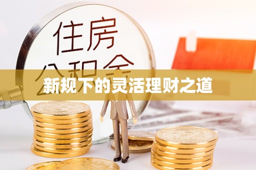 新郑新规下的灵活理财之道