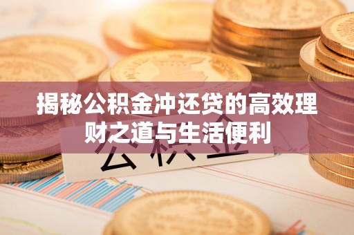 新郑揭秘公积金冲还贷的高效理财之道与生活便利
