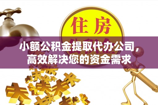 新郑小额公积金提取代办公司，高效解决您的资金需求