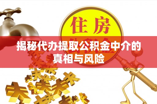 新郑揭秘代办提取公积金中介的真相与风险