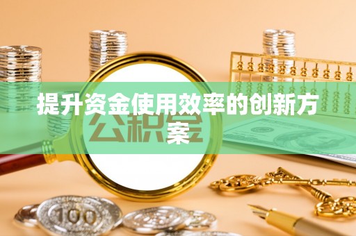 新郑提升资金使用效率的创新方案