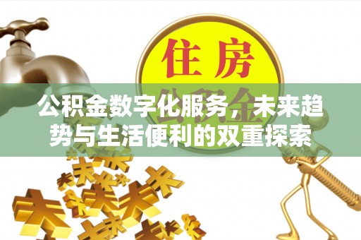 新郑公积金数字化服务，未来趋势与生活便利的双重探索
