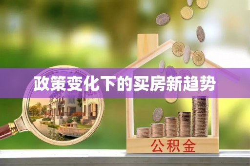 新郑政策变化下的买房新趋势