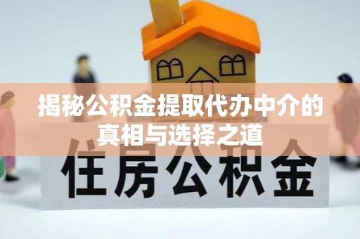 新郑揭秘公积金提取代办中介的真相与选择之道
