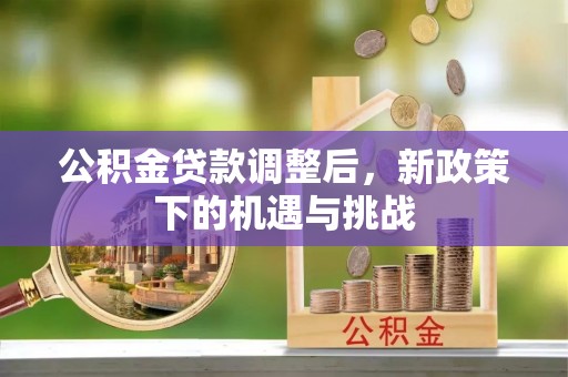 新郑公积金贷款调整后，新政策下的机遇与挑战