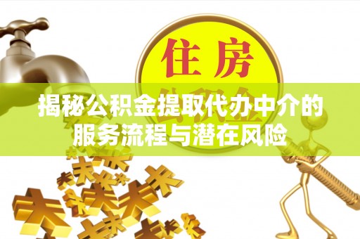 新郑揭秘公积金提取代办中介的服务流程与潜在风险